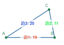三角形展开计算边长